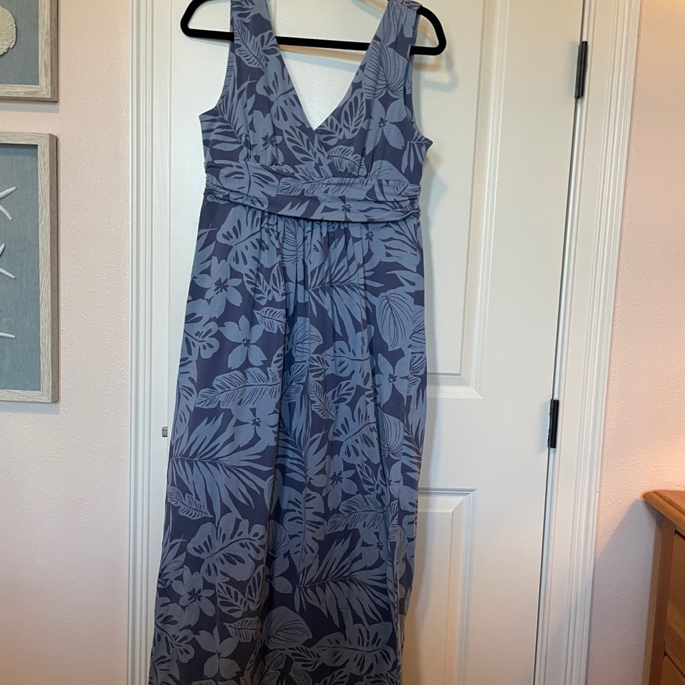 LOFT Blue Floral Dress